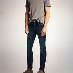 All Saints Dark Blue Skinny Jeans